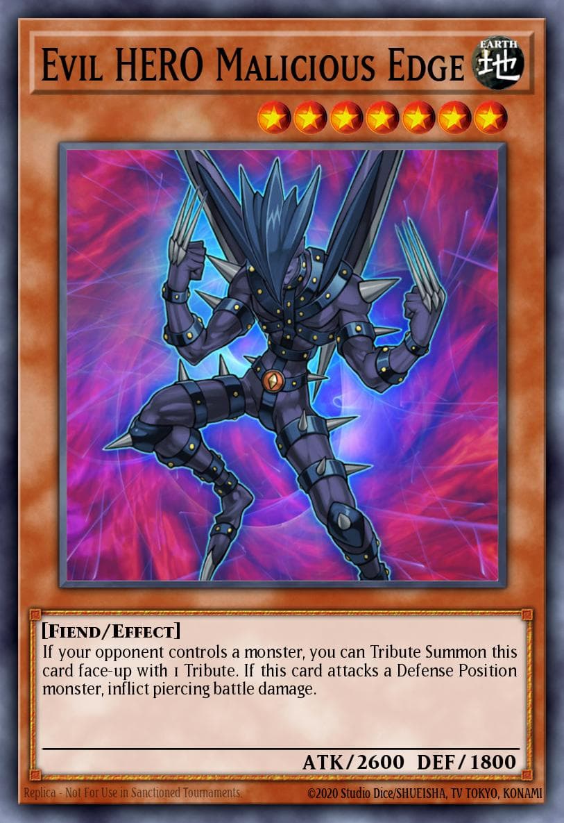 Evil Hero Malicious Edge — Yu-Gi-Oh! card