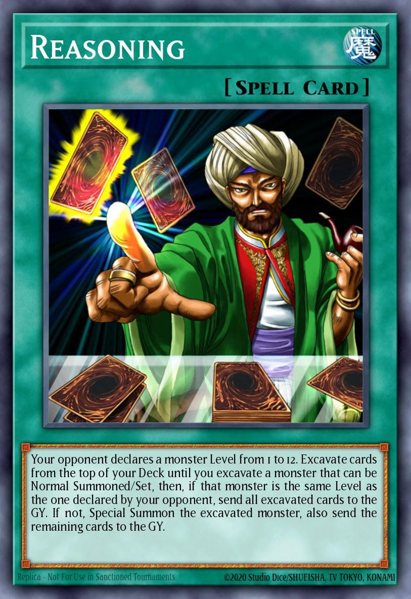Reasoning — Yu-Gi-Oh! card