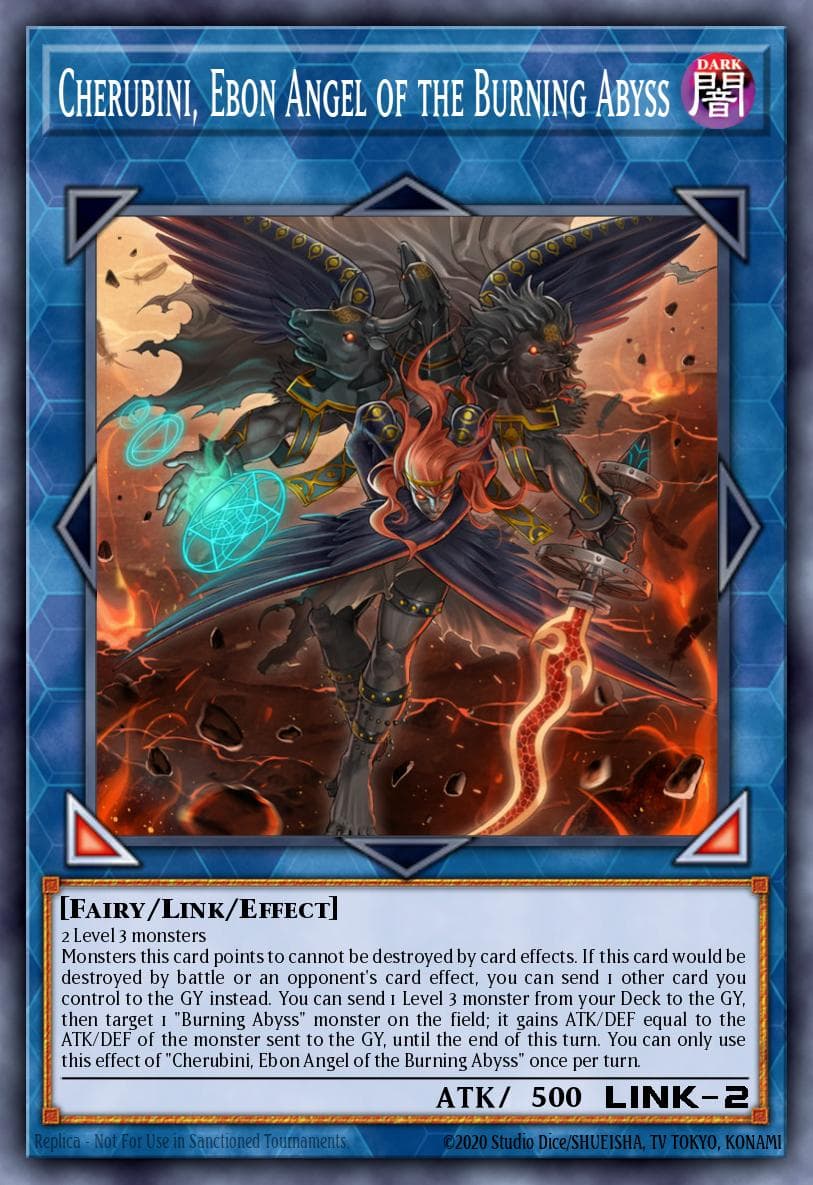 Cherubini, Ebon Angel of the Burning Abyss — Yu-Gi-Oh! card