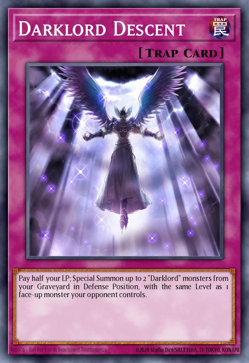Darklord Descent — Duelist Saga Yu-Gi-Oh! card by KAZUKI TAKAHASHI