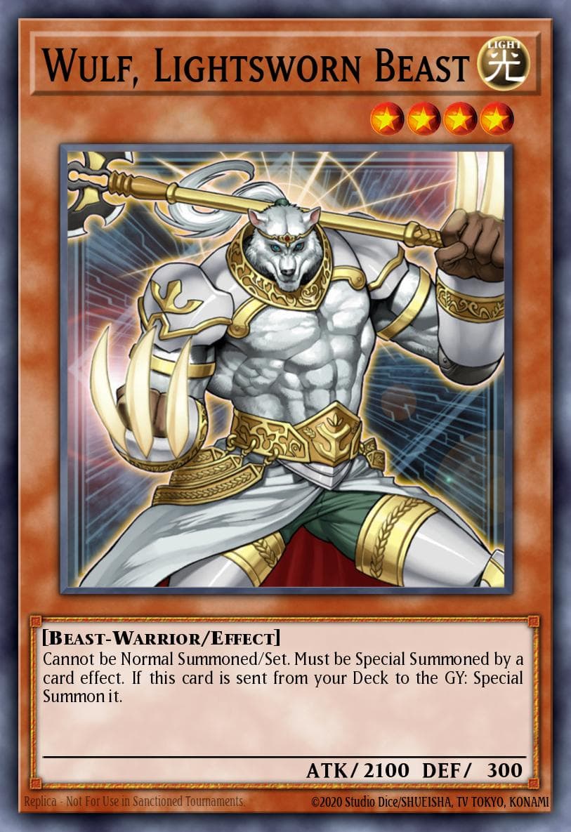 Wulf, Lightsworn Beast — Yu-Gi-Oh! card
