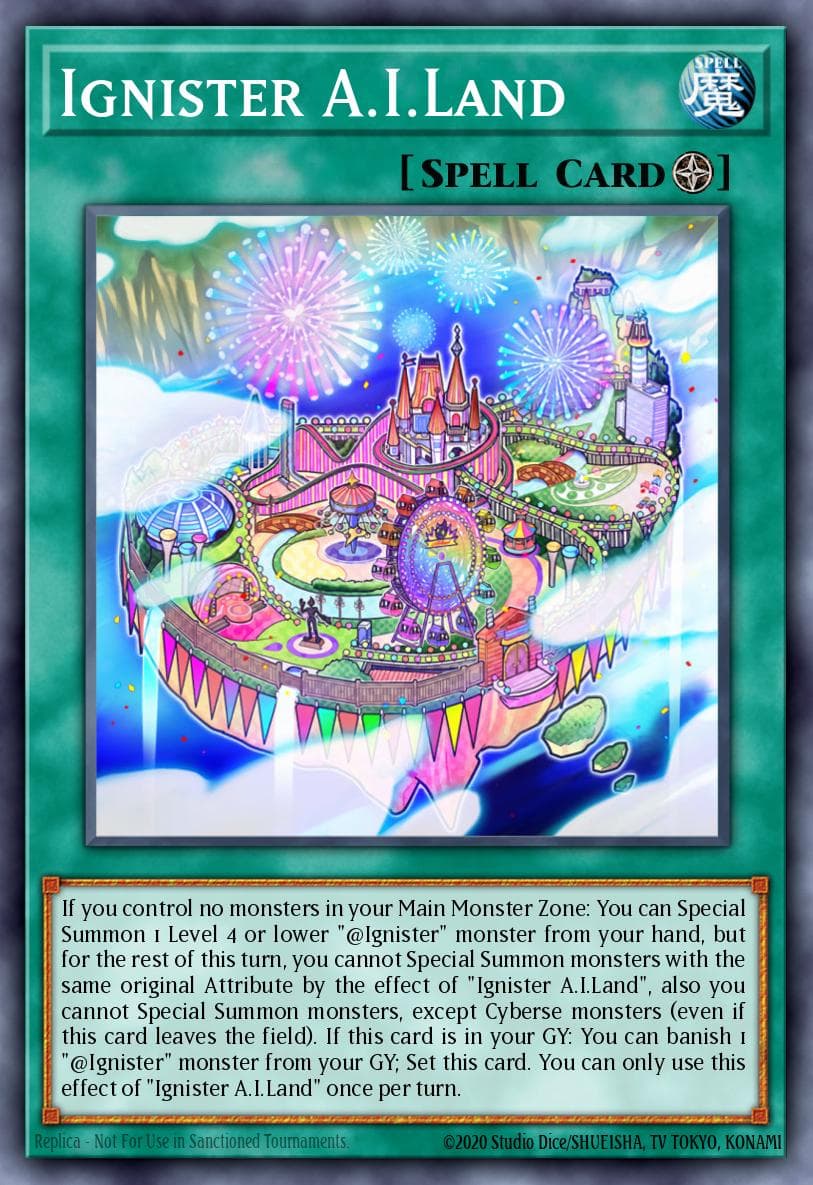 Ignister A.I.Land — Ignition Assault Yu-Gi-Oh! card by KAZUKI TAKAHASHI
