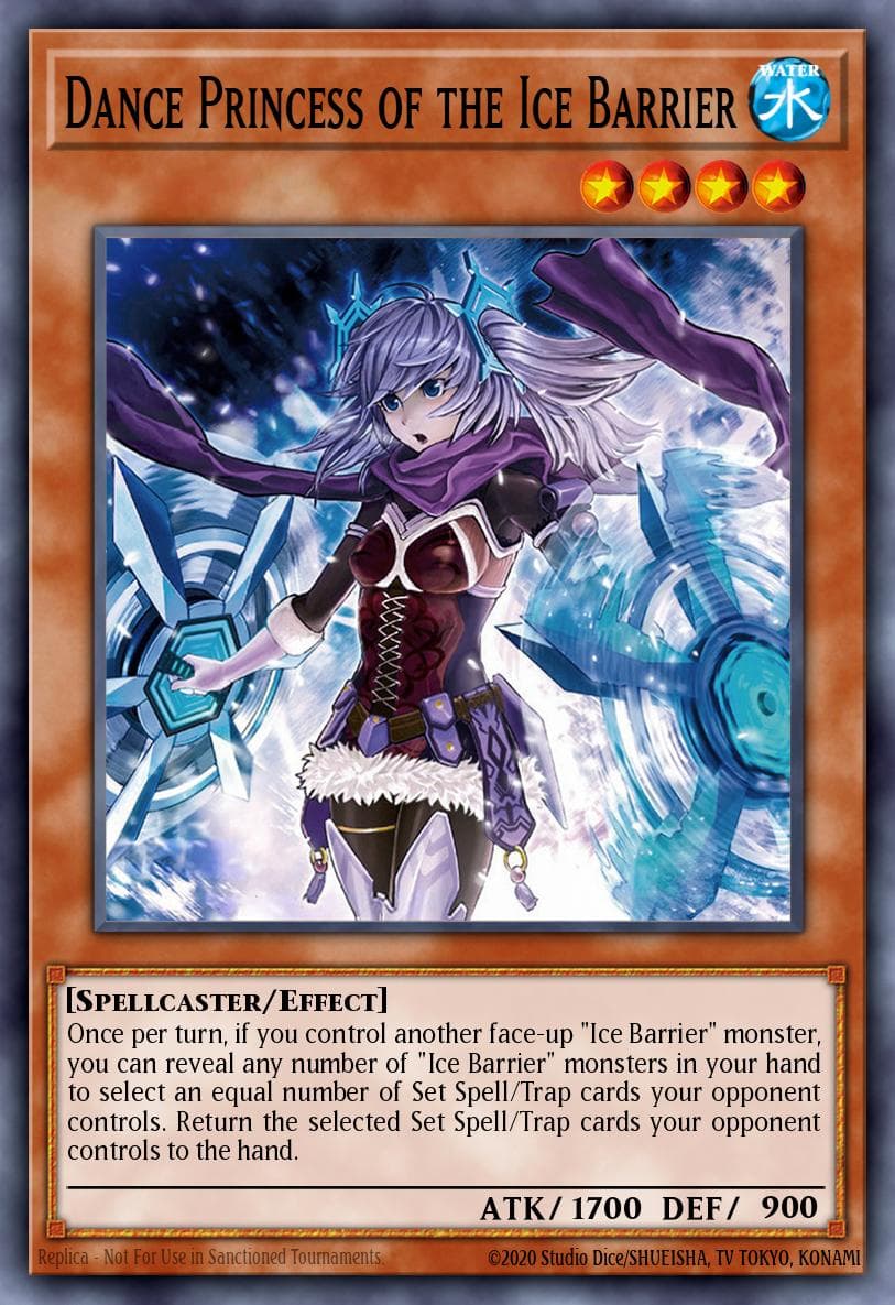 Dance Princess of the Ice Barrier — Structure Deck: Freezing Chains Yu-Gi-Oh! card by Konami