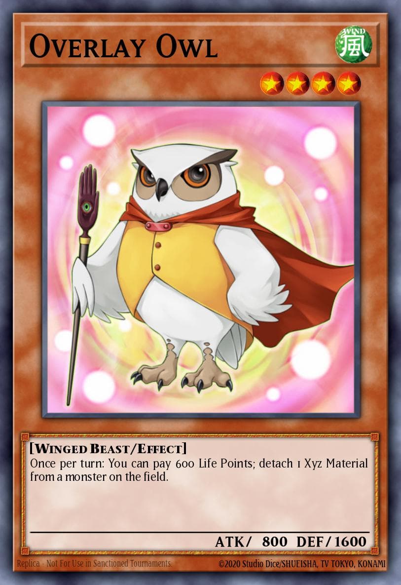Overlay Owl — Galactic Overlord Yu-Gi-Oh! card by Takashi