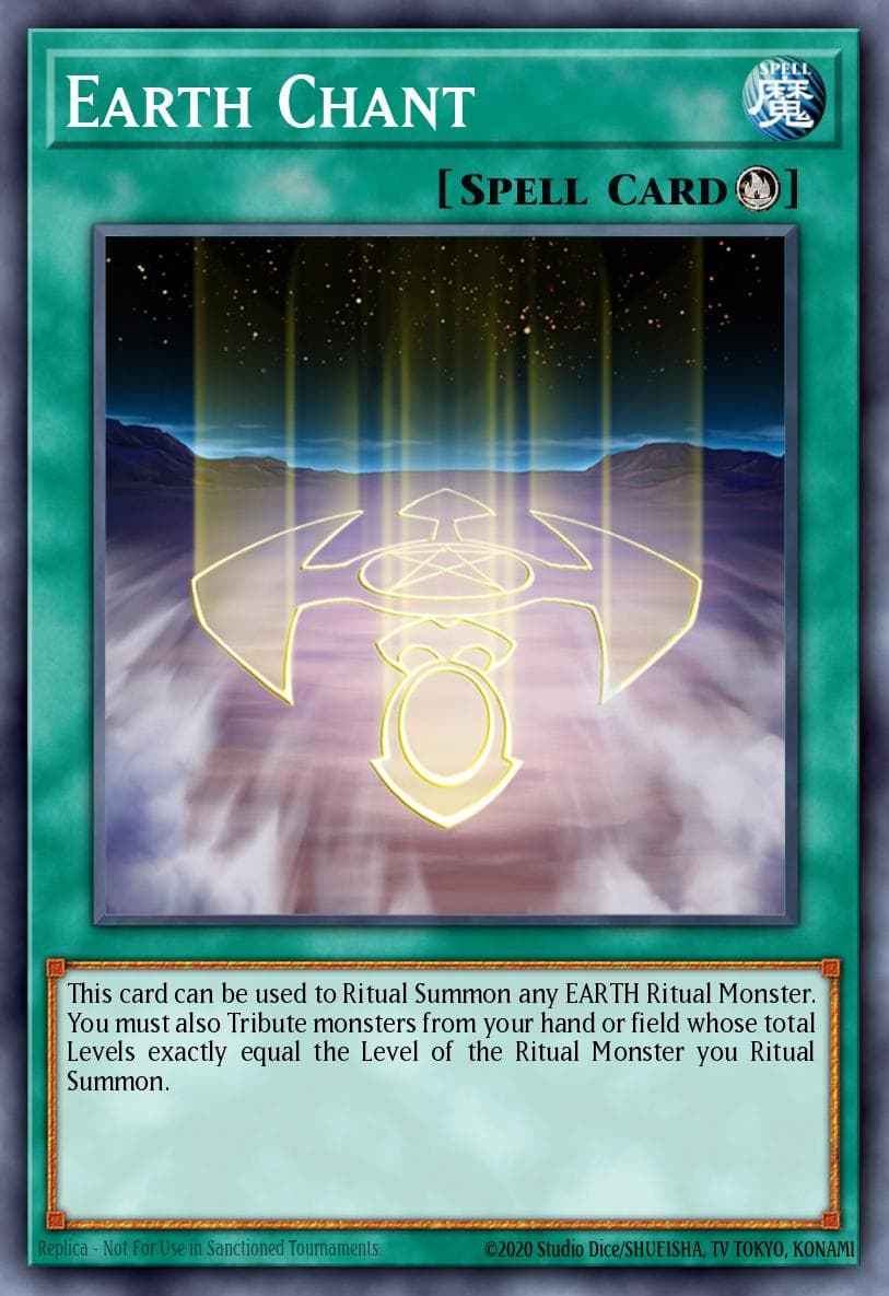 Earth Chant — Dark Revelation Volume 2 Yu-Gi-Oh! card by KAZUKI TAKAHASHI
