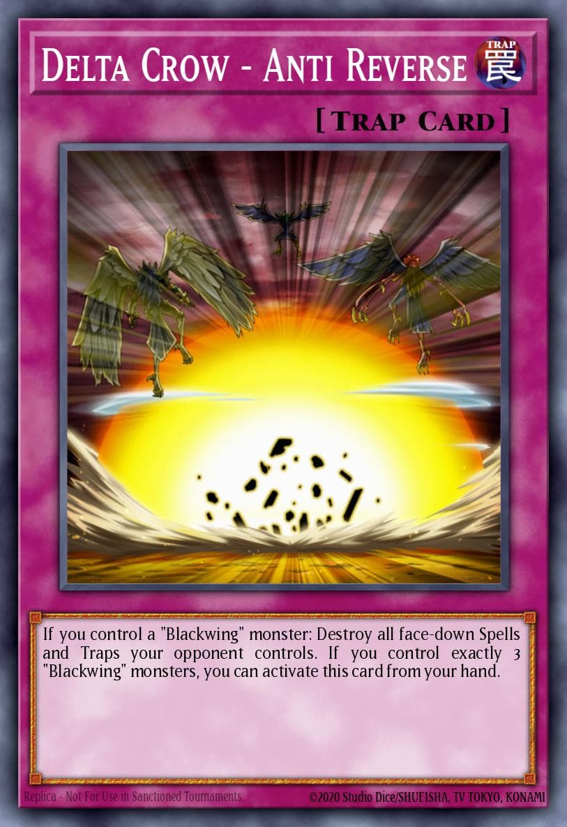 Delta Crow - Anti Reverse — Raging Battle Yu-Gi-Oh! card by Flippism
