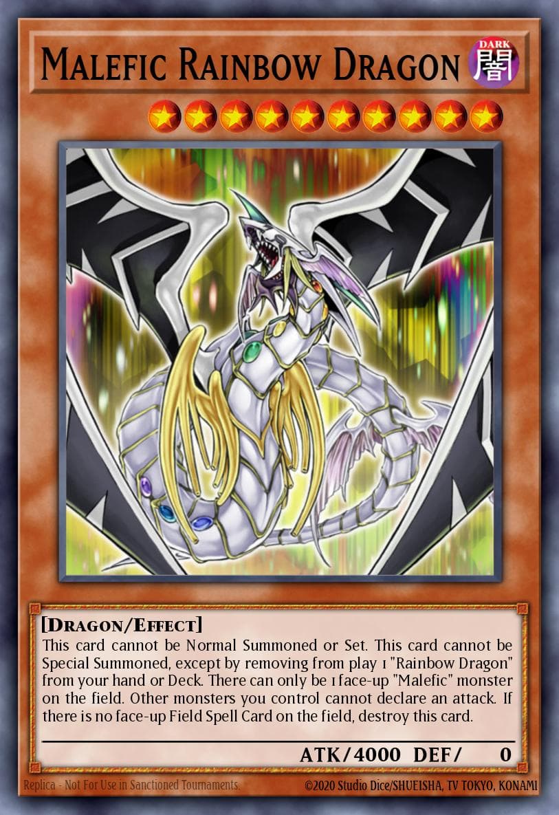 Malefic Rainbow Dragon — Yu-Gi-Oh! card