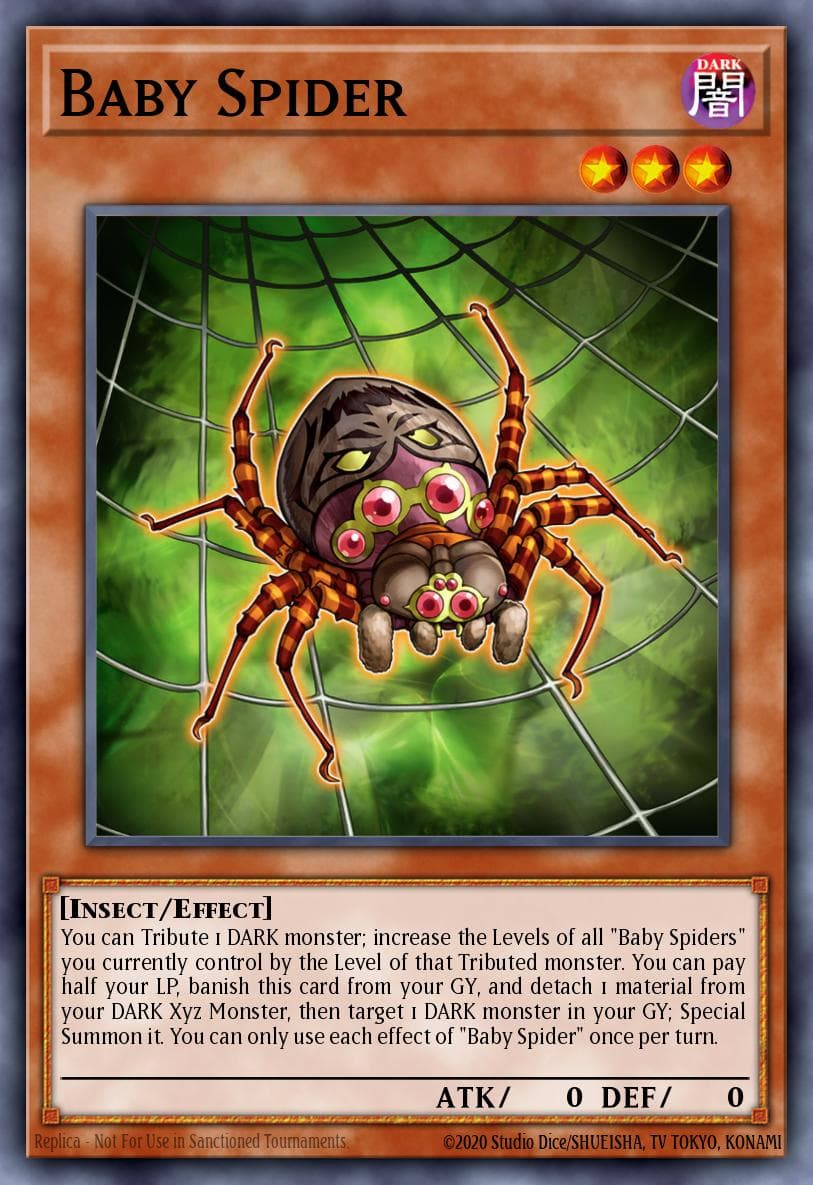 Baby Spider — Battles of Legend: Monstrous Revenge Yu-Gi-Oh! card by Studio Dice