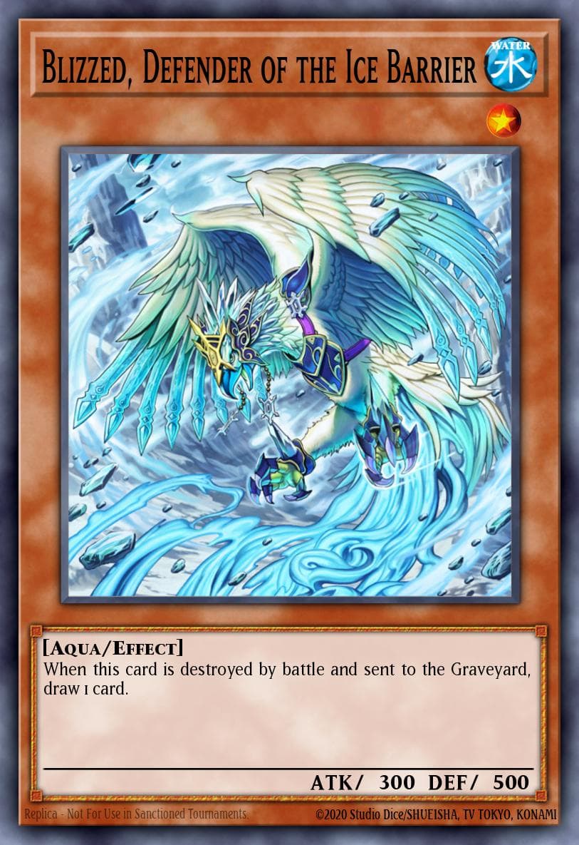 Blizzed, Defender of the Ice Barrier — Structure Deck: Freezing Chains Yu-Gi-Oh! card by Konami