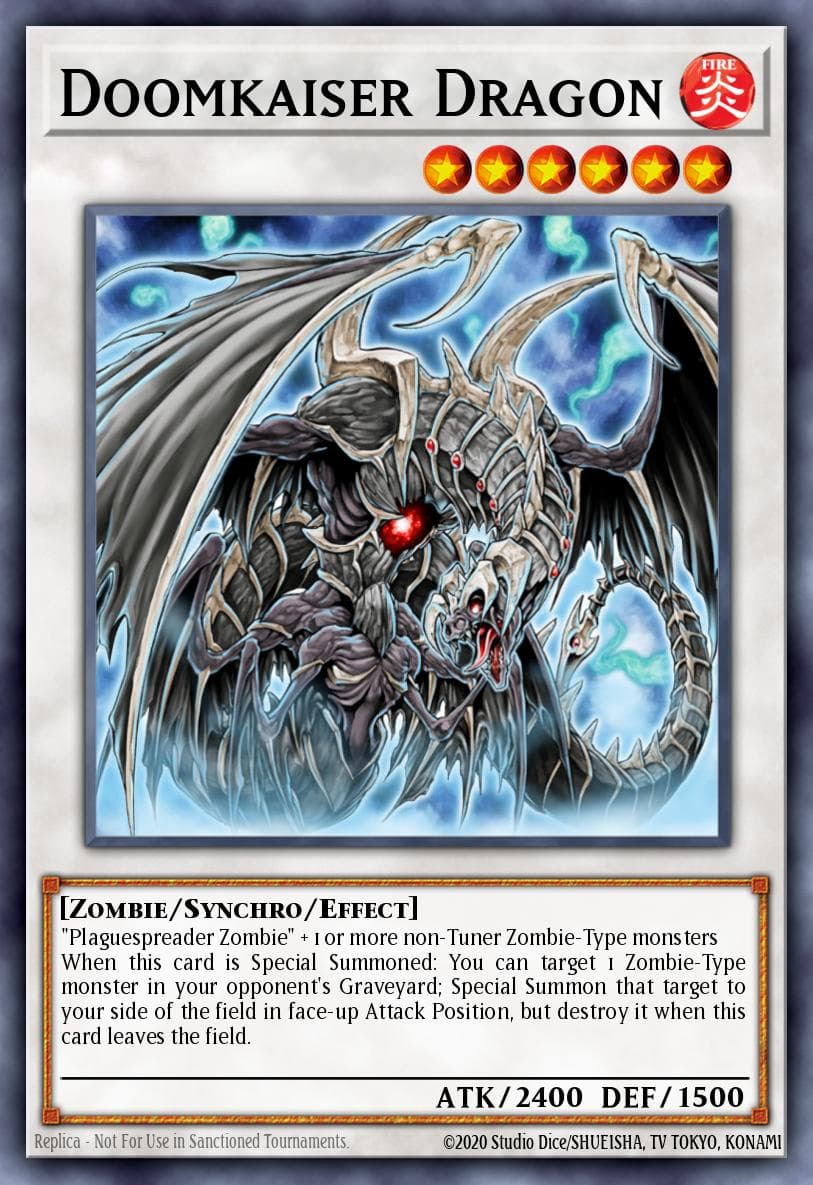 Doomkaiser Dragon — Battles of Legend: Crystal Revenge Yu-Gi-Oh! card by Shueisha, TV Tokyo, Konami