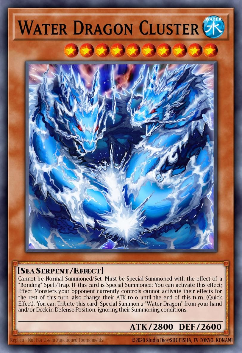 Water Dragon Cluster — Legendary Duelists Yu-Gi-Oh! card by KAZUKI TAKAHASHI