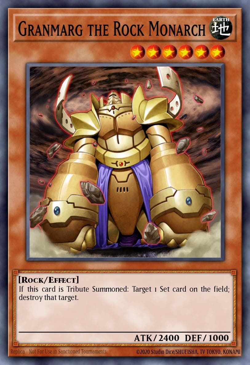 Granmarg the Rock Monarch — Structure Deck: Emperor of Darkness Yu-Gi-Oh! card by Katsuya Kaizuka