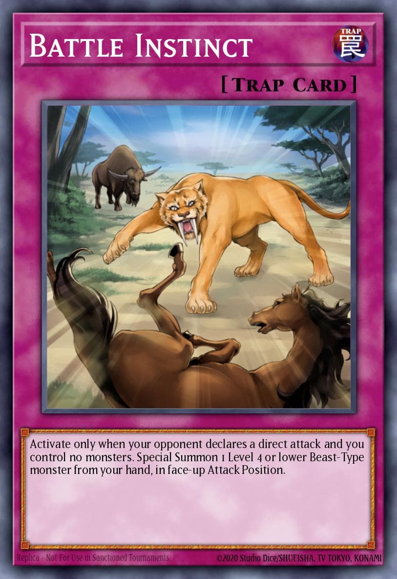 Battle Instinct — Duelist Revolution Yu-Gi-Oh! card by KAZUKI TAKAHASHI