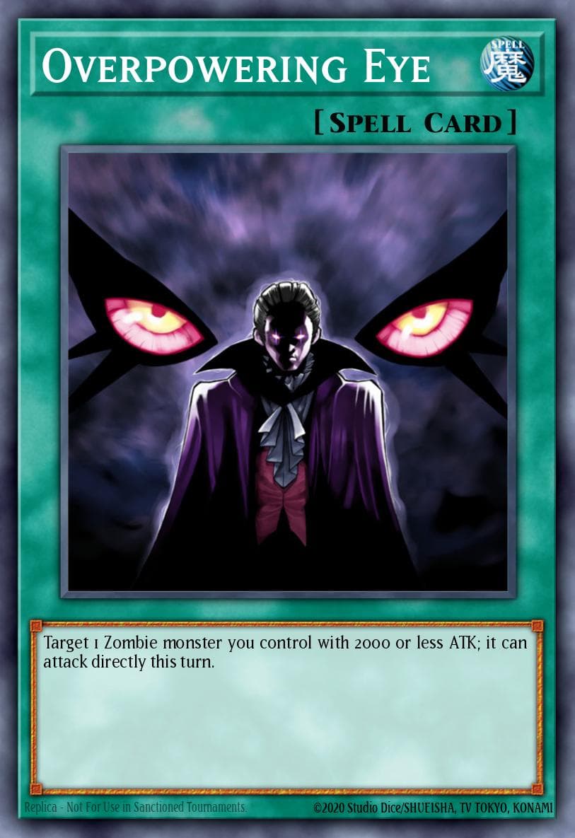 Overpowering Eye — Structure Deck: Zombie Horde Yu-Gi-Oh! card by KAZUKI TAKAHASHI