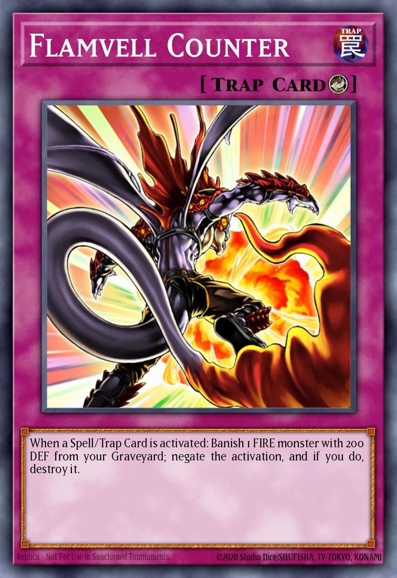 Flamvell Counter — Structure Deck: Onslaught of the Fire Kings Yu-Gi-Oh! card by KAZUKI TAKAHASHI