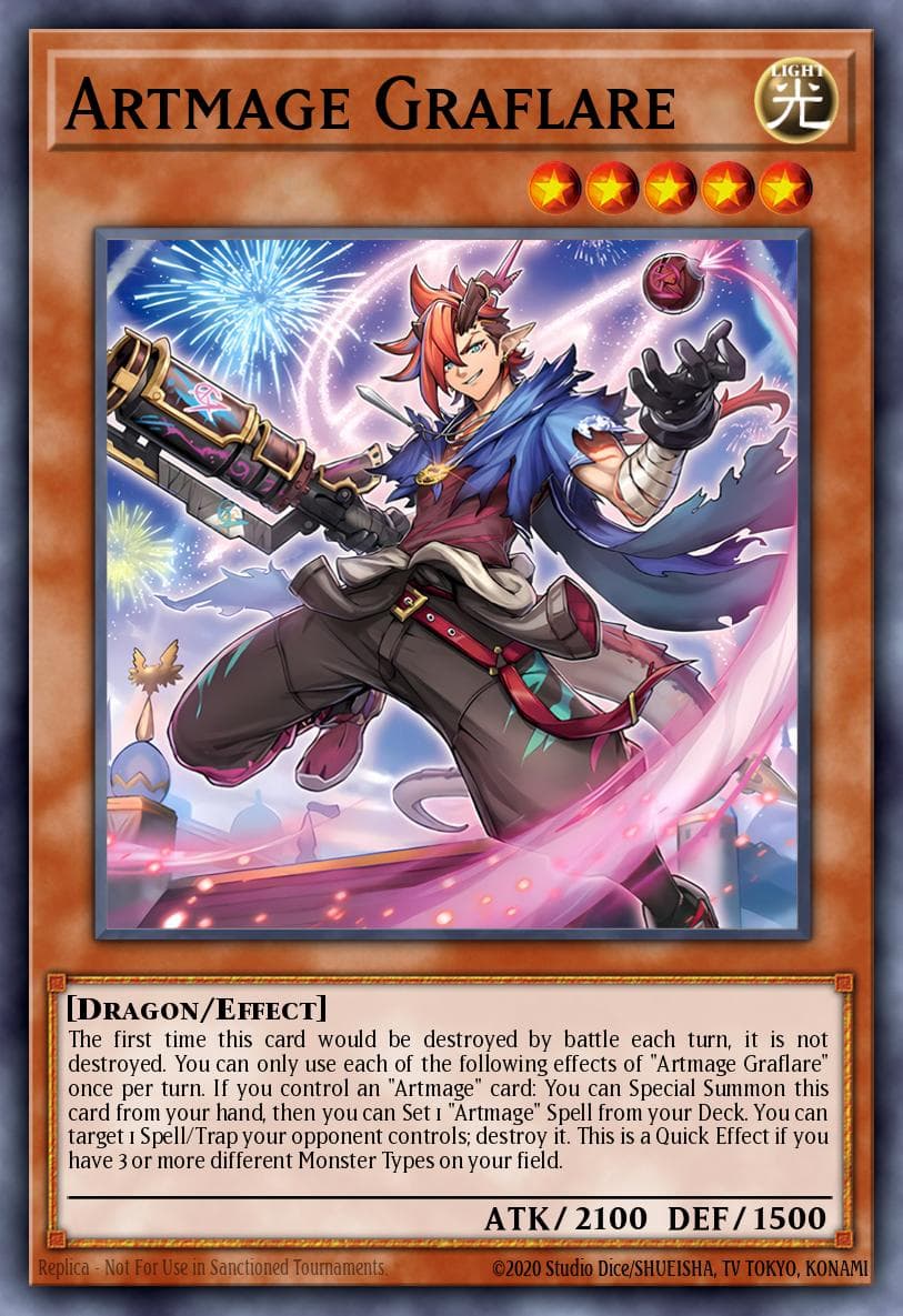 Artmage Graflare — Duelist's Advance Yu-Gi-Oh! card by Studio Dice