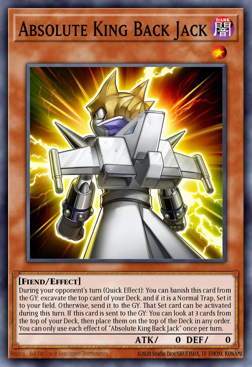 Absolute King Back Jack — Tactical Masters Yu-Gi-Oh! card by Konami