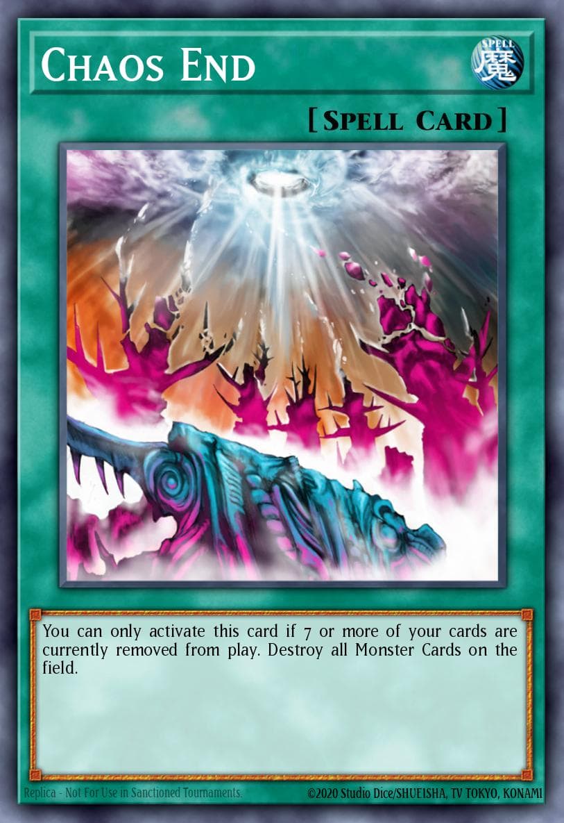 Chaos End — Invasion of Chaos (25th Anniversary Edition) Yu-Gi-Oh! card by Konami
