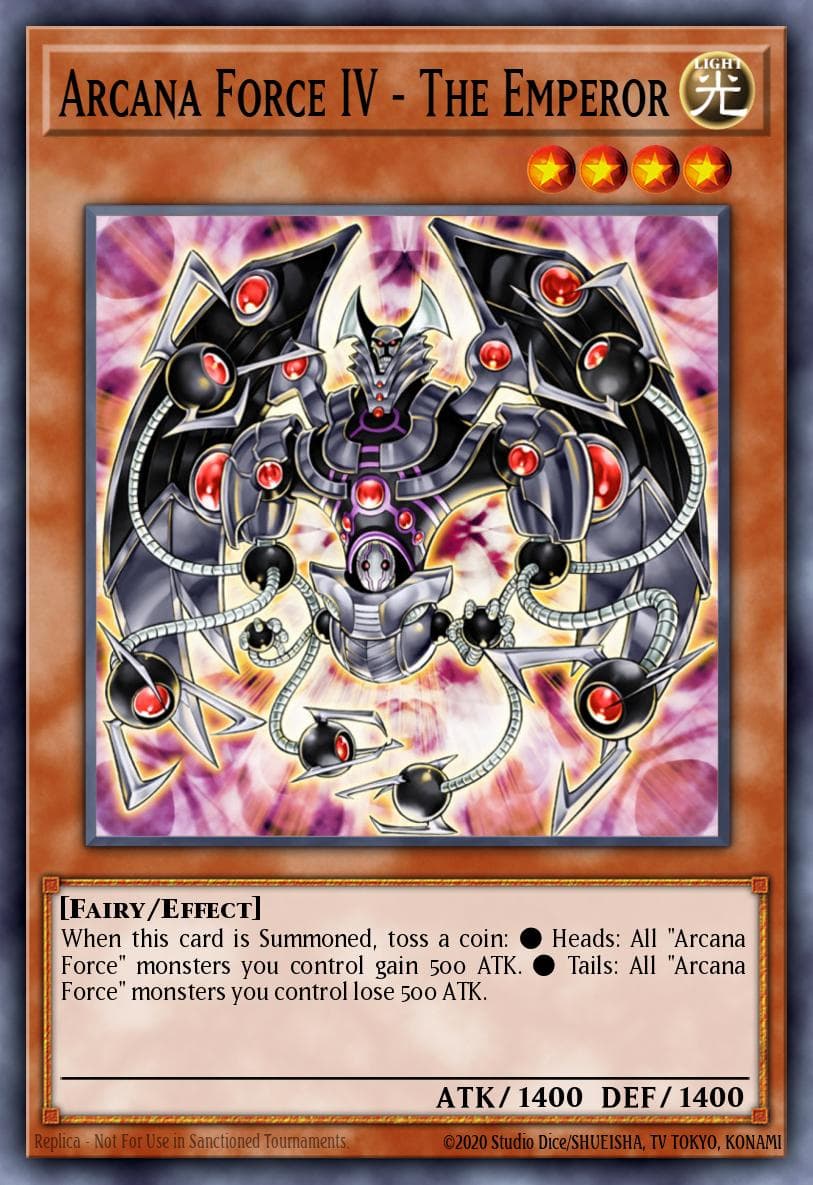 Arcana Force IV - The Emperor — Speed Duel GX: Midterm Destruction Yu-Gi-Oh! card by Studio Dice