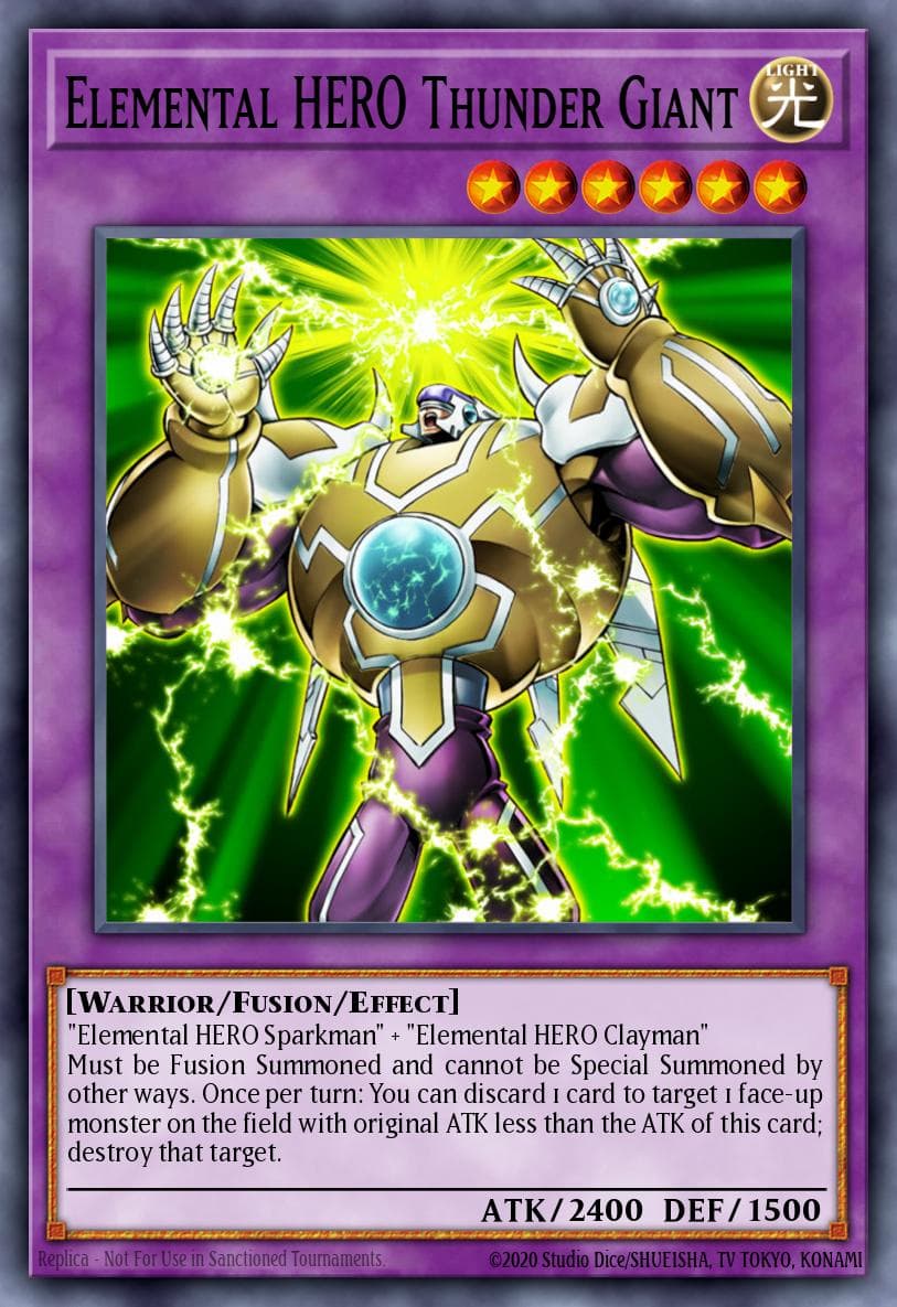 Elemental HERO Thunder Giant — Elemental Hero Collection 2 Yu-Gi-Oh! card by KAZUKI TAKAHASHI