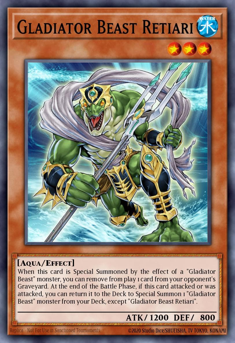 Gladiator Beast Retiari — Yu-Gi-Oh! card