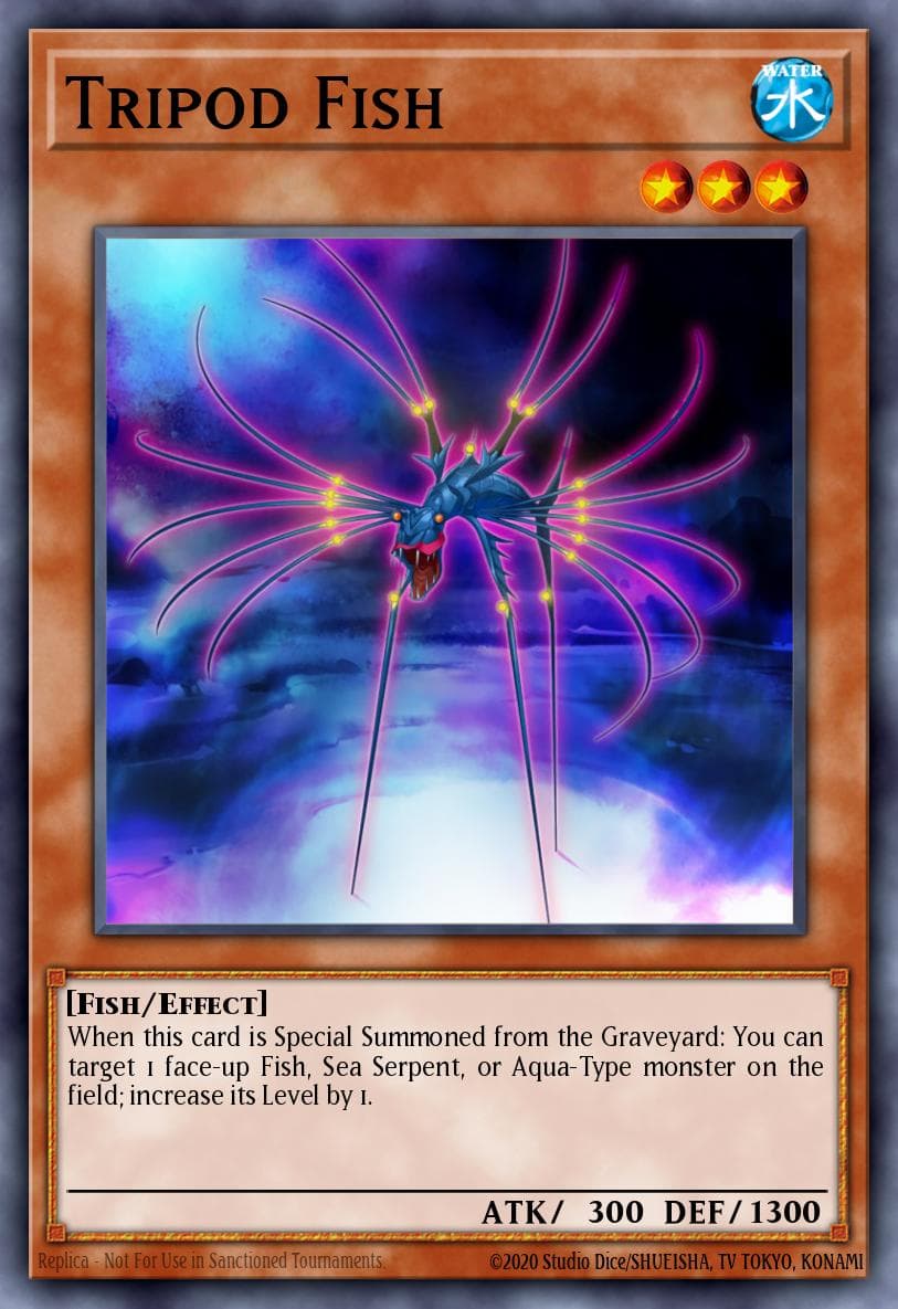 Tripod Fish — Abyss Rising Yu-Gi-Oh! card by KAZUKI TAKAHASHI