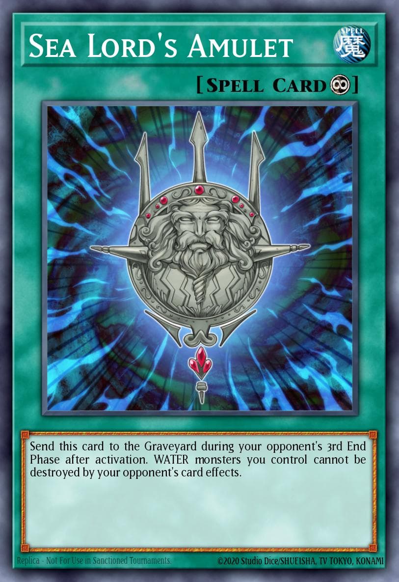 Sea Lord's Amulet — Duelist Saga Yu-Gi-Oh! card by KAZUKI TAKAHASHI