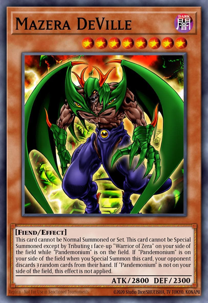Mazera DeVille — Yu-Gi-Oh! card