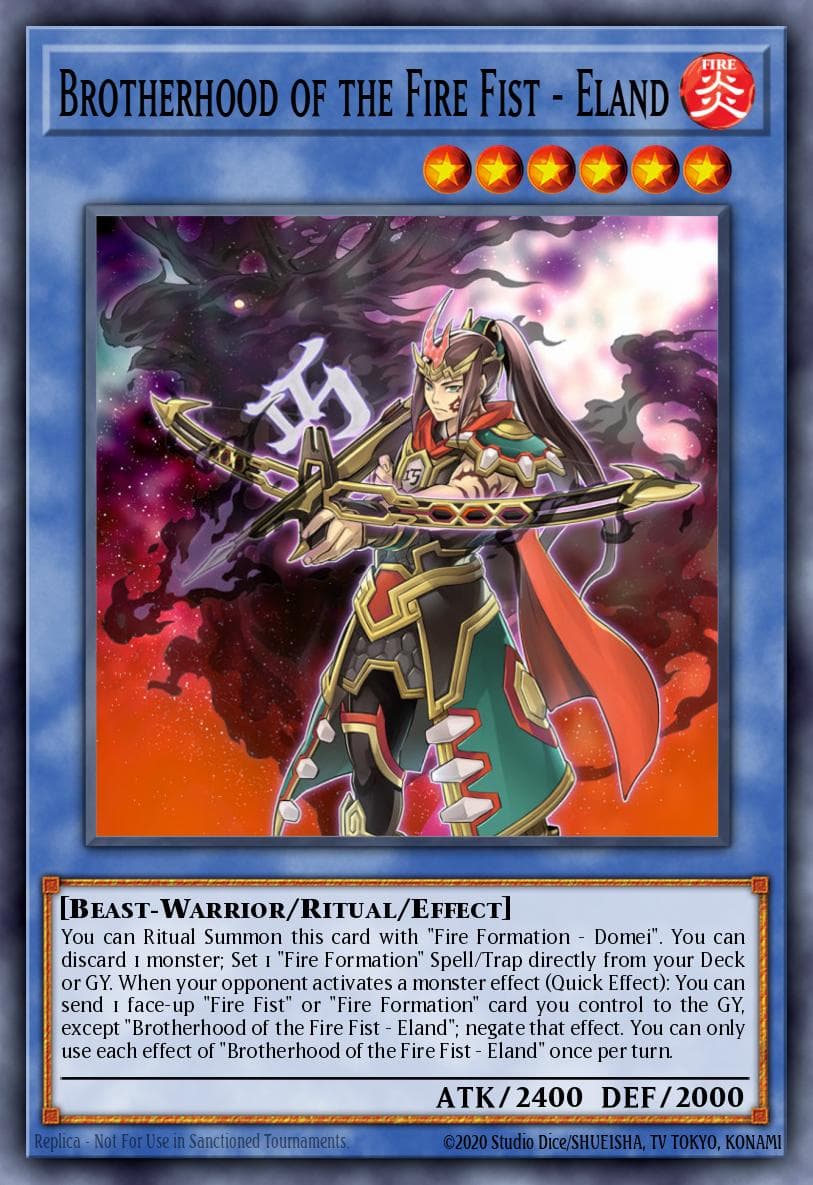 Brotherhood of the Fire Fist - Eland — Yu-Gi-Oh! card