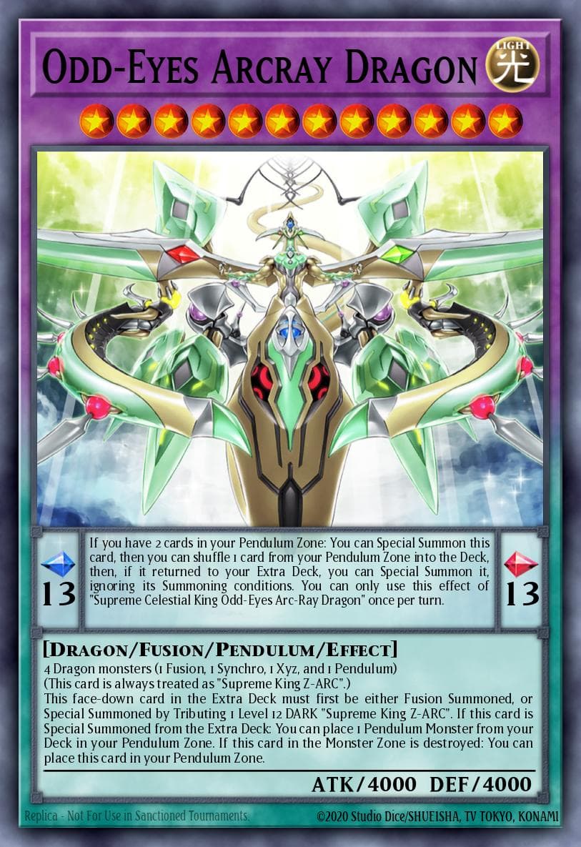 Odd-Eyes Arcray Dragon — Age of Overlord