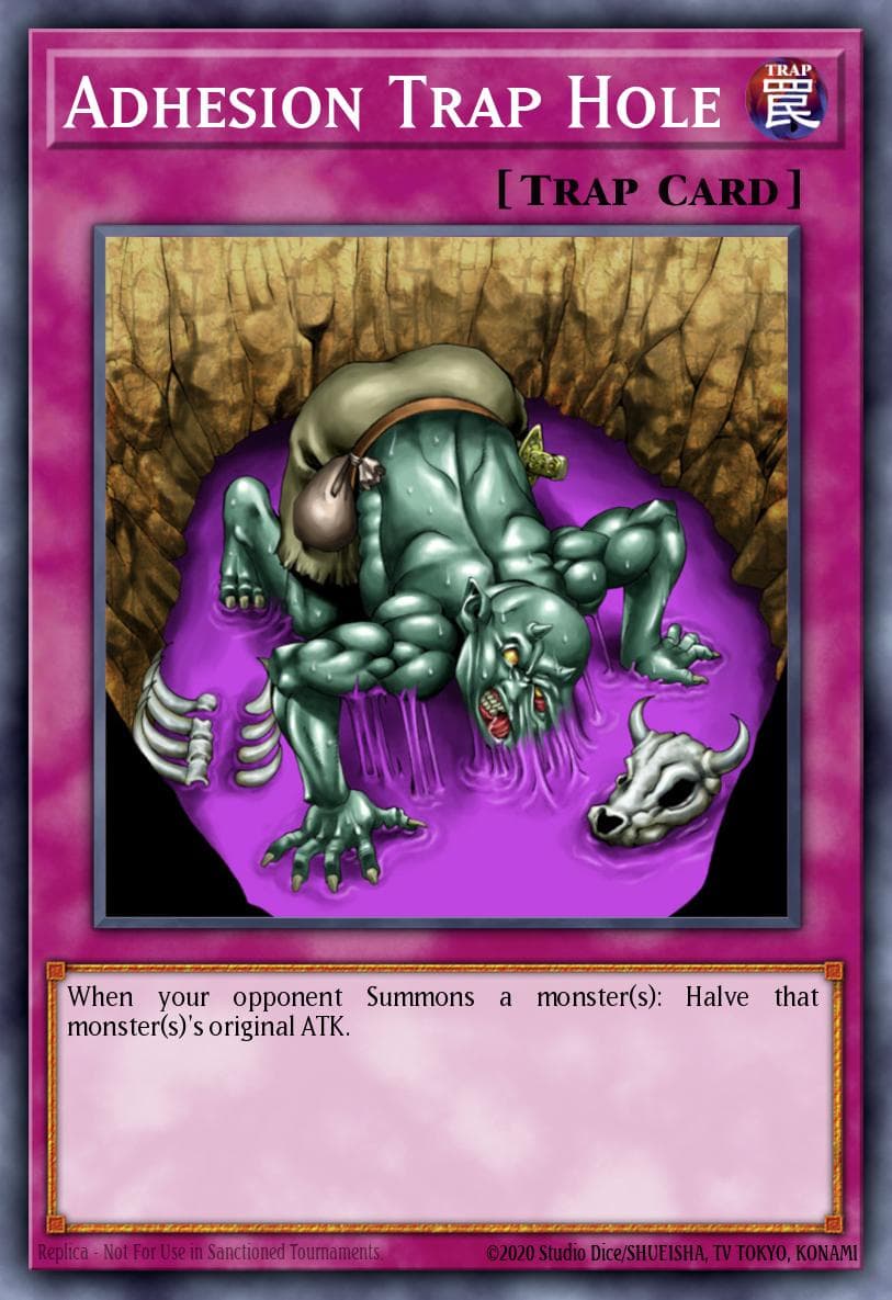 Adhesion Trap Hole — Magician's Force Yu-Gi-Oh! card by KAZUKI TAKAHASHI