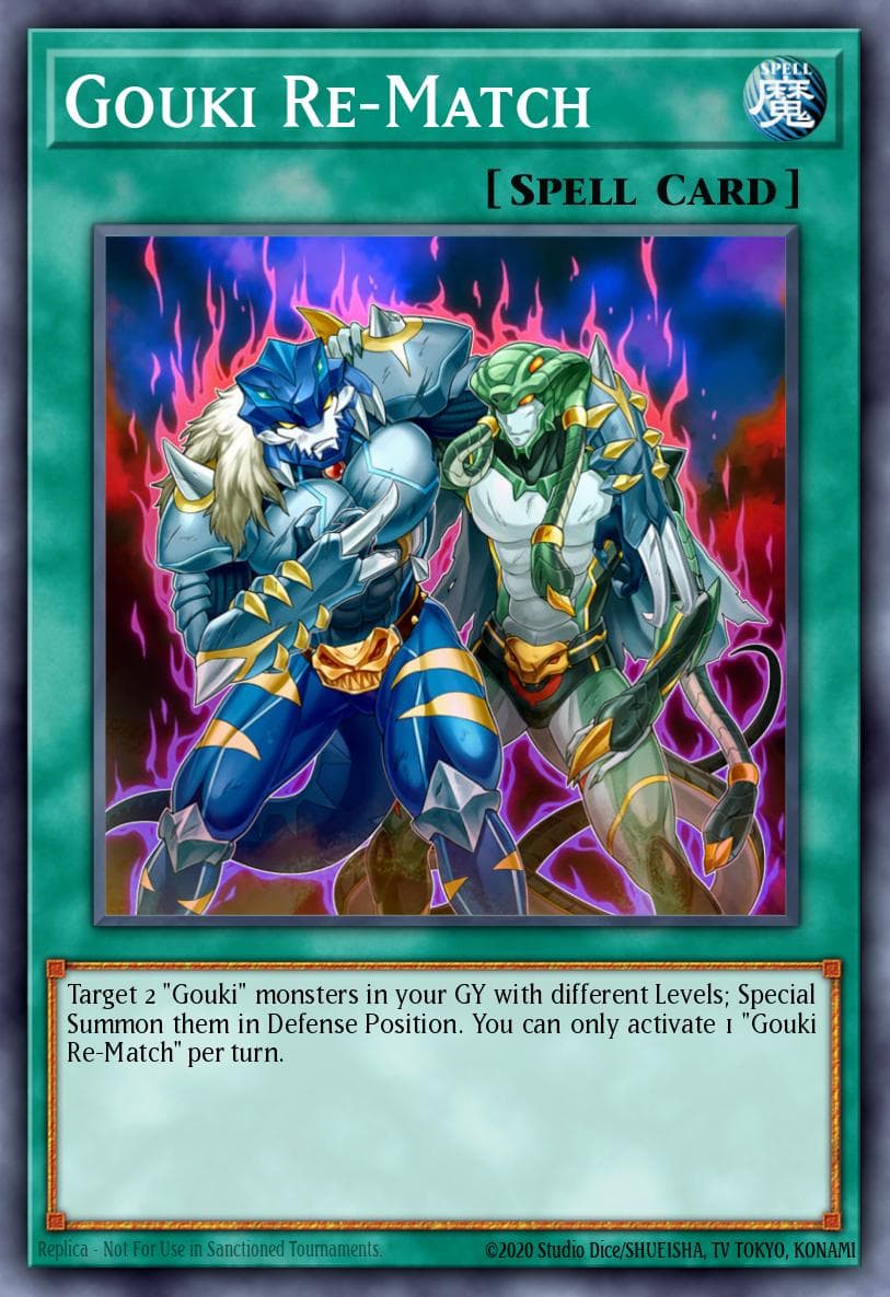 Gouki Re-Match — Star Pack VRAINS Yu-Gi-Oh! card by KAZUKI TAKAHASHI
