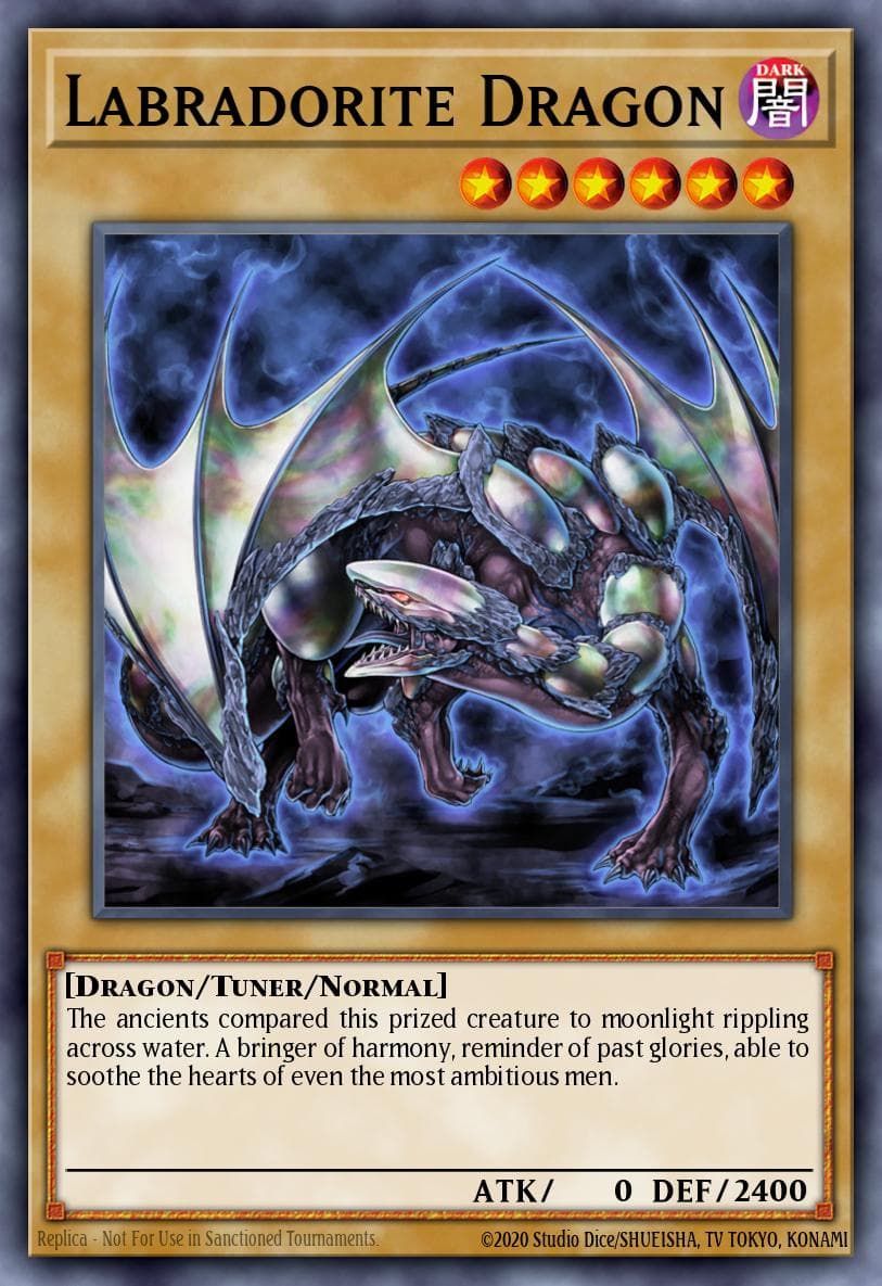 Labradorite Dragon — Structure Deck: Rokket Revolt Yu-Gi-Oh! card by KAZUKI TAKAHASHI