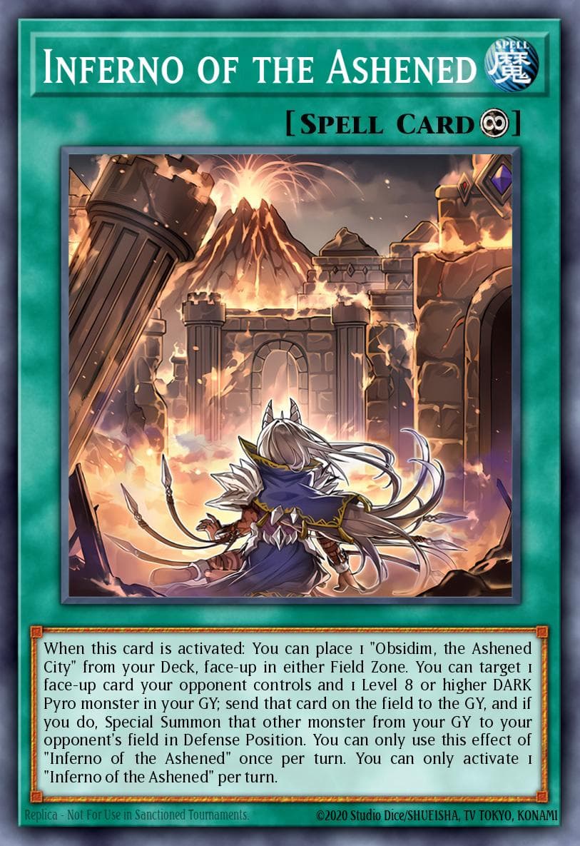 Inferno of the Ashened — Duelist's Advance Yu-Gi-Oh! card by DUAD-EN064