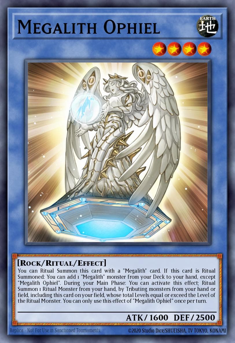 Megalith Ophiel — Ignition Assault Yu-Gi-Oh! card by KAZUKI TAKAHASHI