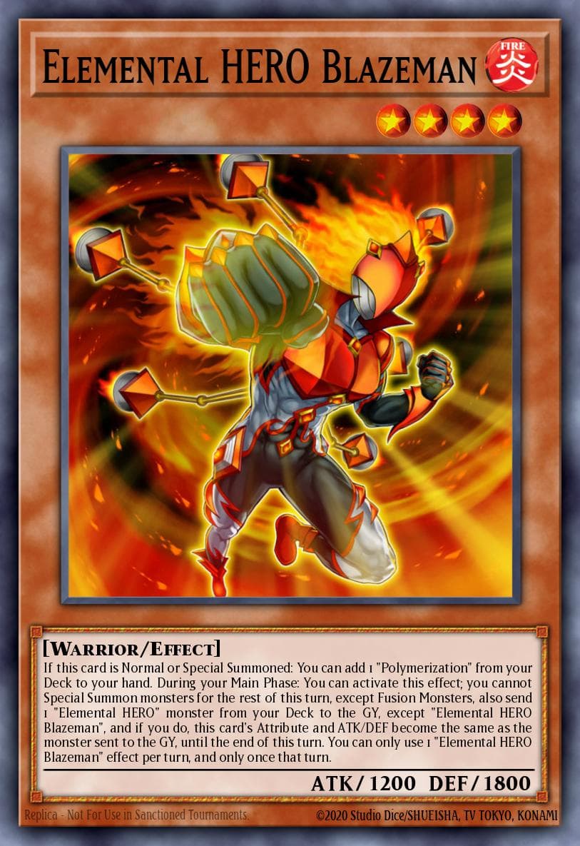 Elemental HERO Blazeman — World Superstars