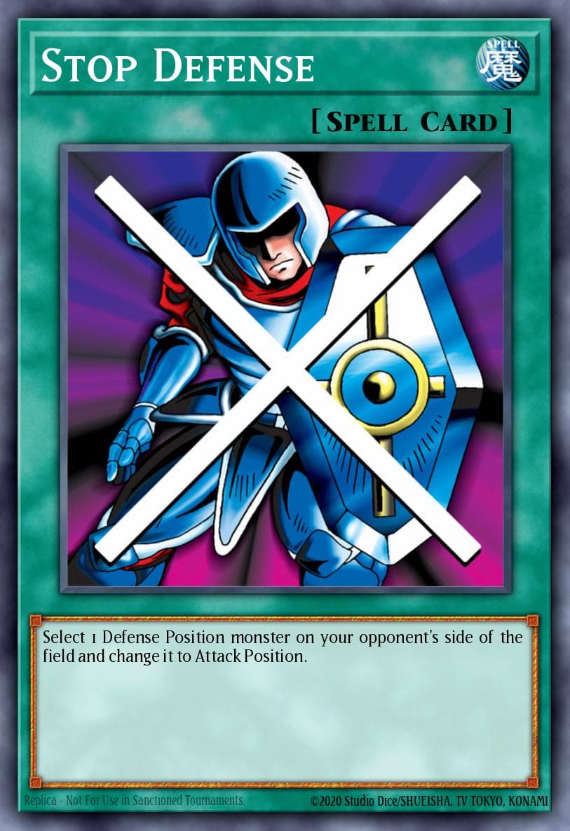Stop Defense — Yu-Gi-Oh! card