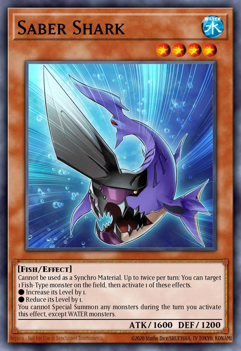Saber Shark — Duelist Saga Yu-Gi-Oh! card by KAZUKI TAKAHASHI