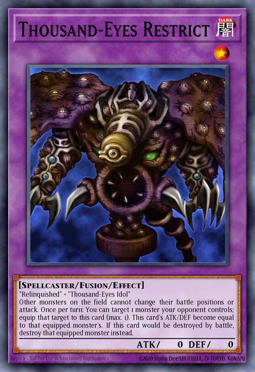 Thousand-Eyes Restrict — Yu-Gi-Oh! card