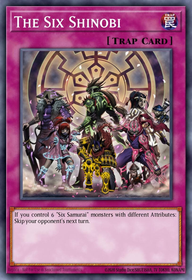 The Six Shinobi — Spirit Warriors Yu-Gi-Oh! card by KAZUKI TAKAHASHI