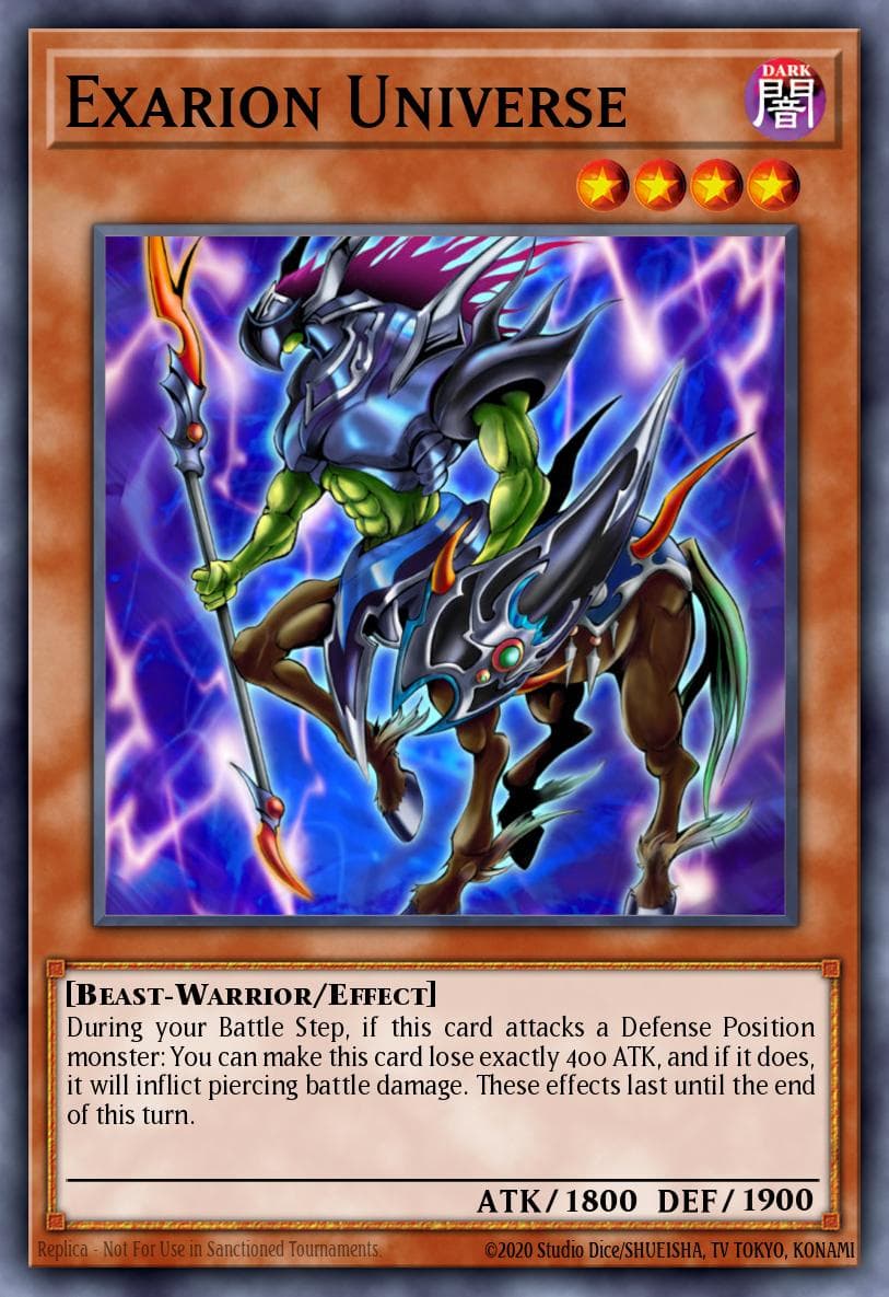 Exarion Universe — Yu-Gi-Oh! card
