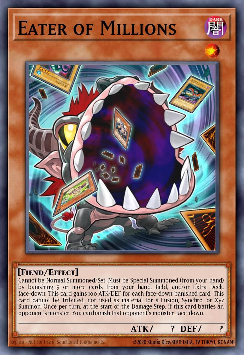 Eater of Millions — Raging Tempest Yu-Gi-Oh! card by KAZUKI TAKAHASHI