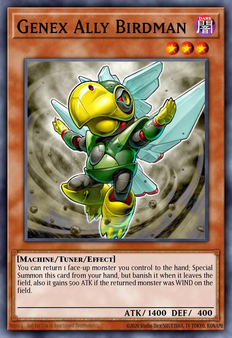 Genex Ally Birdman — Structure Deck: Mechanized Madness Yu-Gi-Oh! card by Studio Dice