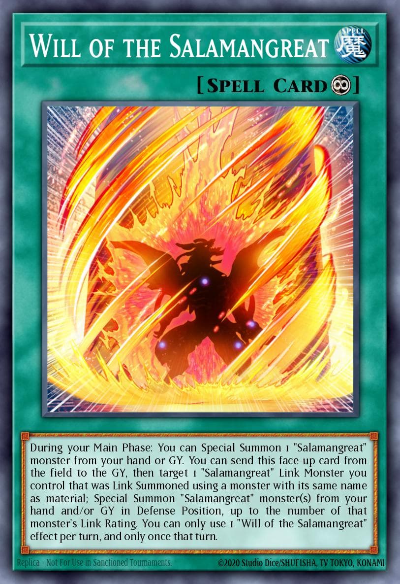 Will of the Salamangreat — Legendary Duelists: Soulburning Volcano Yu-Gi-Oh! card by Konami