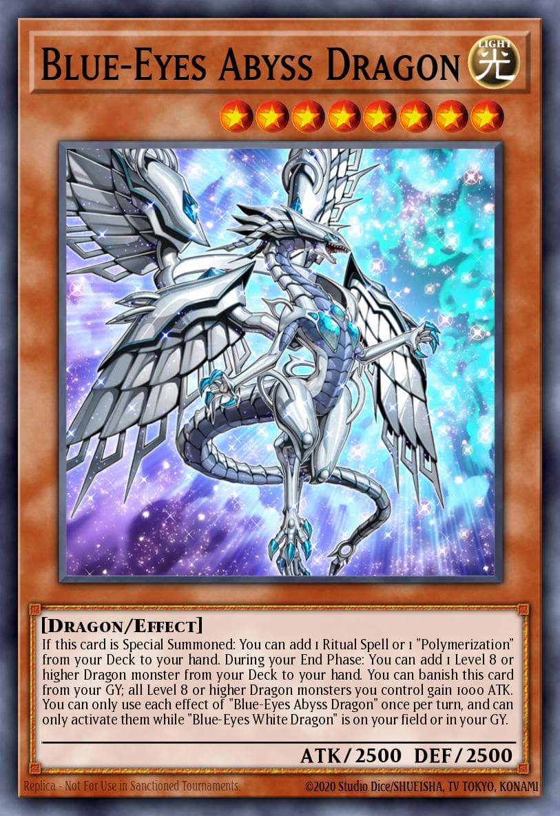 Blue-Eyes Abyss Dragon — Structure Deck: Blue-Eyes White Destiny Yu-Gi-Oh! card by Unknown