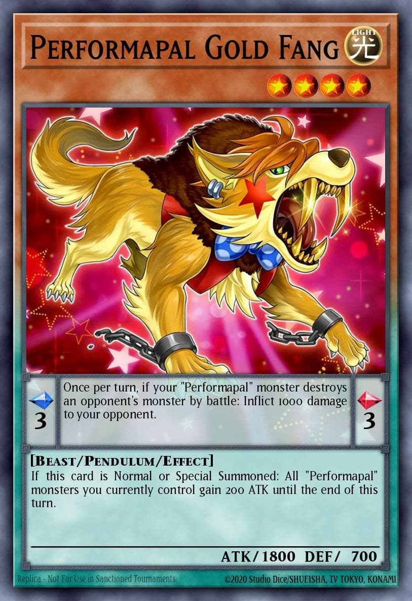 Performapal Gold Fang — 2019 Gold Sarcophagus Tin Mega Pack