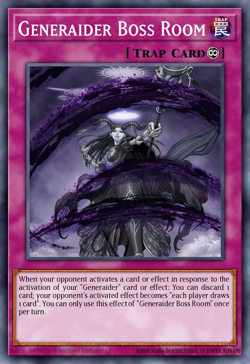 Generaider Boss Room — Mystic Fighters Yu-Gi-Oh! card by KAZUKI TAKAHASHI