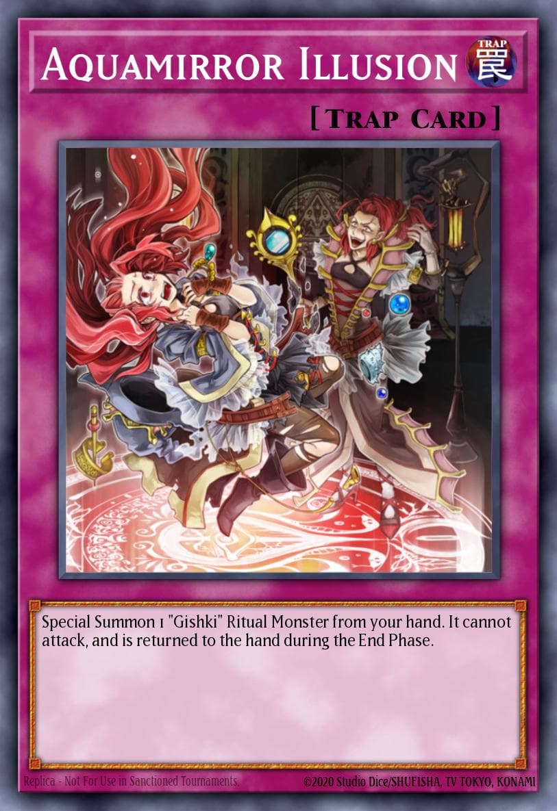 Aquamirror Illusion — Hidden Arsenal 6: Omega Xyz Yu-Gi-Oh! card by KAZUKI TAKAHASHI