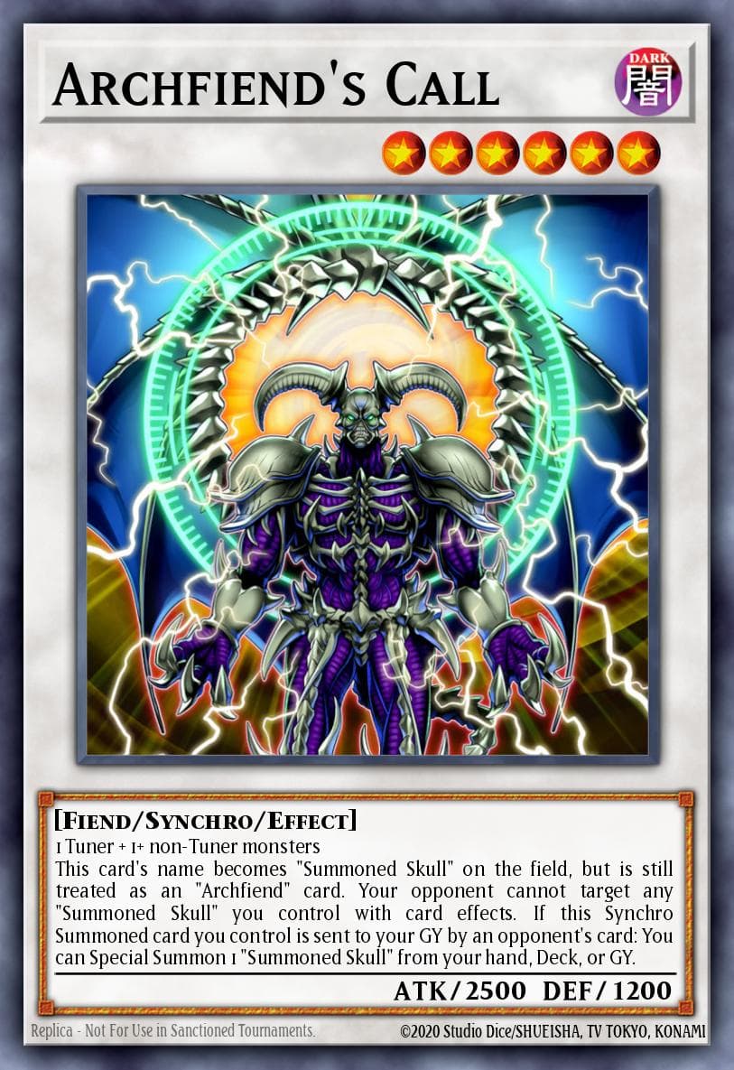Archfiend's Call — Fists of the Gadgets Yu-Gi-Oh! card by KAZUKI TAKAHASHI
