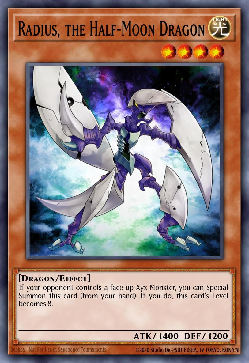Radius, the Half-Moon Dragon — Lord of the Tachyon Galaxy